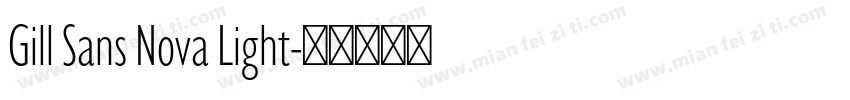 Gill Sans Nova Light字体转换